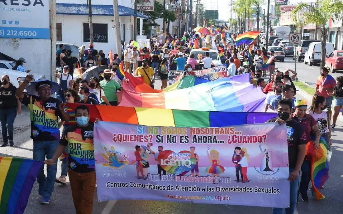 La marcha con motivo del mes del orgullo LGBT+ se llevó a cabo este jueves 23 de junio en Tampico José Luis Tapia